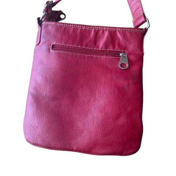 Patchwork Crossbody Bag Purse Multicolor Leather Canvas Suede Fun Cute Summer - Picture 8 of 13